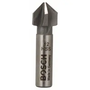 Fraise à noyer conique HSS queue cylindrique cinq taillants 90° Ø 12 mm 2608596371