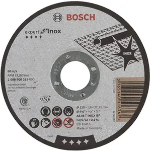 DISQUE A TRONCONNER INOX 115X22X1,6 mm Expert 2608600215