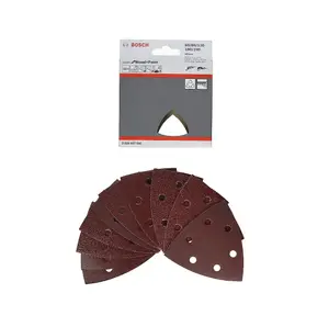 10pc OMT Sanding Sheets, Red Wood, Mixed 2608607541