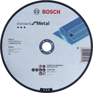 Disque abrasifs a tronconner Standard for metal 230×1,9mm NEW 2608619770