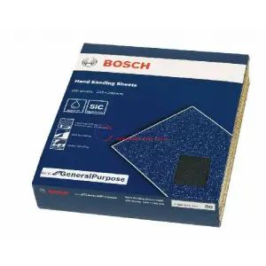 Nouvel Abrasifs de poncage a main 230x280mm Grain 60 – 100pcs 2608621527