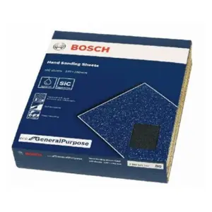 Nouvel Abrasif de poncage a main 230x280mm Grain 220 – 100pcs 2608621533