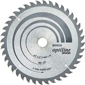 LAME CIRCUL.MULTI Optil Wood 184x20x2.5mm, 40T 2608640853