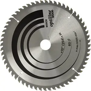LAME CIRCUL. Optiline Wood 254x30x2.5mm, 60T 2608640908