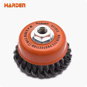 Brosse métallique torsadée avec écrou