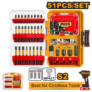 Coffret d’embouts de vissage à chocs 51 pièces INGCO [AKDL25106]