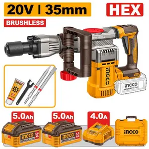 Marteau piqueur démolisseur sans fil brushless INGCO 20V 16J [CDBLI203582]