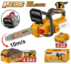 Tronçonneuse sans fil brushless INGCO 20V 12&Prime; [CGSLI201262]
