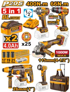 Kit combiné industriel sans fil 5 pièces CKLI2059
