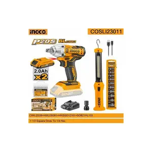 Pack Boulonneuse à choc sans charbons 20V COSLI23011