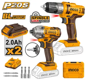 Pack Visseuse 20V / Visseuse à choc 20V/2Batteries COSLI230708