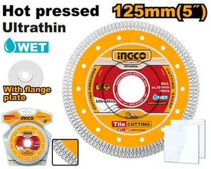 Disque diamant ultra-mince INGCO 125mm (jante maillée) [DMD081251HT]