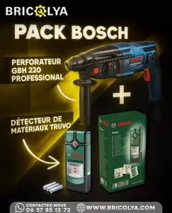 🧰 Pack BOSCH Professionnel – Perforateur GBH 220 + Détecteur de Matériaux Truvo GBH220-TRUVO