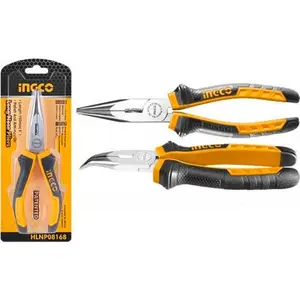Pince à bec coudé 160mm HBNP08168