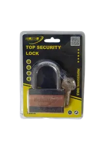 Cadenas Power Bronze 70mm avec cylindre en cuivre et 3 clefs speciales plates HD2360-70