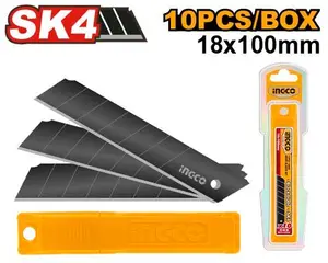 Jeu de lames de couteau de 18 mm 10 Pcs HKNCB181