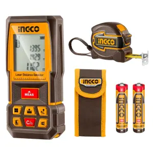 PACK TELEMETRE LASER 70MM + mètre ruban Ingco HLDD241201M