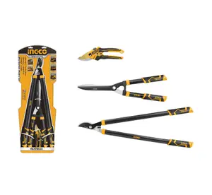 INGCO Jeu 3pcs jardinage Sécateur/Cisaille/Coupebranches – HLT76033