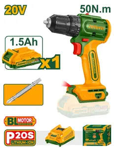 visseuse brushless 20V 50nm batterie 1.5a jadever JDCDP5521
