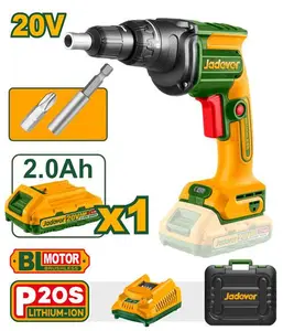 Visseuse placo sans fil Brushless 20V 2Ah (1 Batt + Charg) JDDS204281