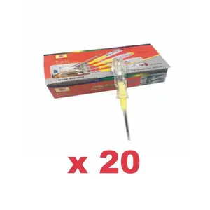 Pack de 20 TOURNEVIS TESTEUR 2/1 MOYEN MC1519-2-1
