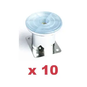 PACK DE 10 PIEDS DE FAUTEUIL 5.5CM/4.3CM MC1790-1