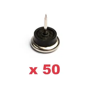 Pack de 50 pièces PATIN METAL 27MM MC1850-3-1