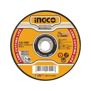 Jeu de 50 disques abrasifs à tronçonner le métal INGCO 115mm [MCD1011550]