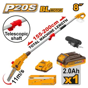 Tronçonneuse sans fil INGCO 20V 8&Prime; [PSLI20281]