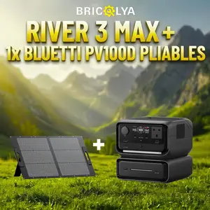 Pack : River 3 Max + 1 x Bluetti PV100D pliables + MC4/XT60