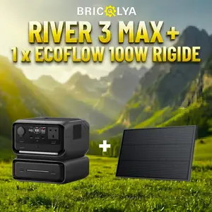 Pack : River 3 Max + 1 x Ecoflow 100W rigide + MC4/XT60