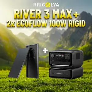 Pack : River 3 Max + 2 x Ecoflow 100W rigide + MC4/XT60