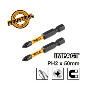 Jeu de 2 Embouts Ph2 Sdbim71ph250 Ingco
