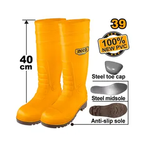 Bottes de sécurité S1P PVC/Nitrile INGCO pointure 45 [SSH092S1P.45]