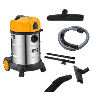 Aspirateur Eau Et Poussières professionnel 1400w 30L VC14301 INGCO