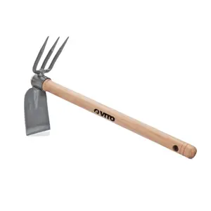 Serfouette 3 Dents + Panne Avec Manche En Bois « Vito » VI0014