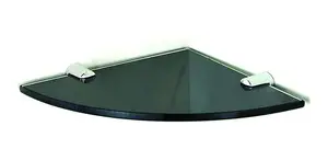 TABLETTE COIN VERRE NOIR