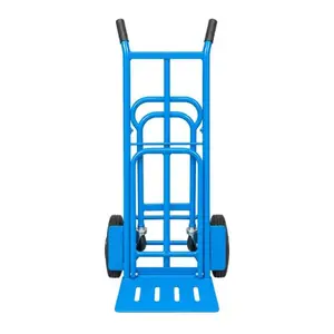 CHARIOT DIABLE 2POSITIONS AVEC SUPPORT 4 ROUES 250KGS