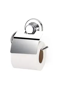 PORTE PAPIER TOILETTE A COUVERCLE AVEC VENTOUSE