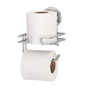 PORTE PAPIER TOILETTE 2 NIVEAUX AVEC VENTOUSE