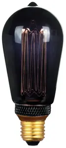AMPOULE LED ST64 NOIR E27-4W LASER