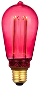 AMPOULE LED ST64 RED E27-4W LASER