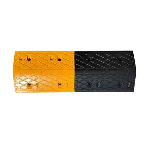 JEU DE 2 RALENTISSEURS JAUNE/NOIR 500X350X50MM CODE- 4003318125089