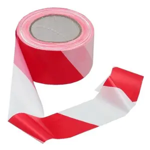RUBAN DE SIGNALISATION ROUGE-BLANC 70MM - 100M- CODE- 4003318042942