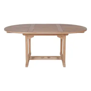 TABLE RONDE EXTENSIBLE EN TECK
