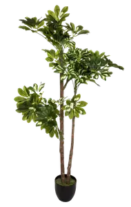 PLANTE ARTIFICIELLE SCHEFFLERA VARIÉ 115cm