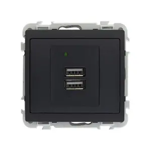 Kit mécanisme USB double JADE Anthracite