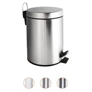 POUBELLE A PEDALE CHROME 12L