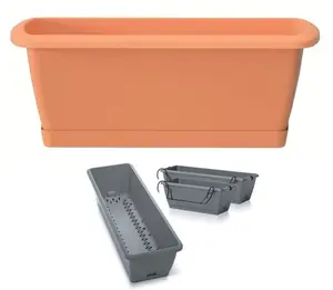 BALCONIERE AVEC SUPPORT RESPANA EASY TERRACOTTA 400MM ISE400SW-R624
