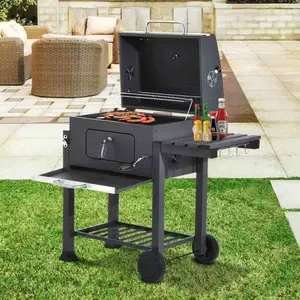Barbecue à Charbon avec trolley